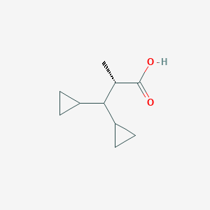 (2S)-3,3-Dicyclopropyl-2-methylpropanoic acid