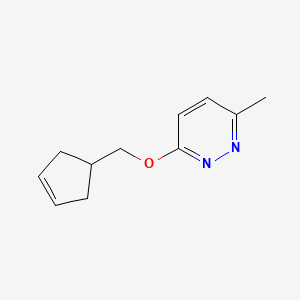 3-[(Cyclopent-3-en-1-yl)methoxy]-6-methylpyridazine