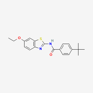 4-tert-butyl-N-(6-ethoxy-1,3-benzothiazol-2-yl)benzamide