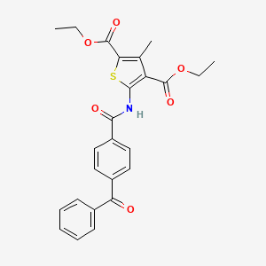 Diethyl 5-(4-benzoylbenzamido)-3-methylthiophene-2,4-dicarboxylate