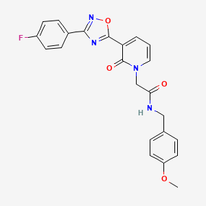 2-(3-(3-(4-fluorophenyl)-1,2,4-oxadiazol-5-yl)-2-oxopyridin-1(2H)-yl)-N-(4-methoxybenzyl)acetamide