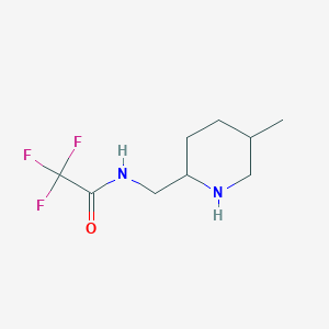 2,2,2-Trifluoro-N-[(5-methylpiperidin-2-yl)methyl]acetamide