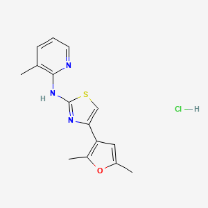 4-(2,5-dimethylfuran-3-yl)-N-(3-methylpyridin-2-yl)thiazol-2-amine hydrochloride