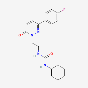 1-cyclohexyl-3-(2-(3-(4-fluorophenyl)-6-oxopyridazin-1(6H)-yl)ethyl)urea
