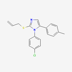2-(allylthio)-1-(4-chlorophenyl)-5-(p-tolyl)-1H-imidazole