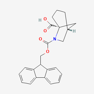 (1R,5S)-6-(((9H-Fluoren-9-yl)methoxy)carbonyl)-6-azabicyclo[3.2.1]octane-5-carboxylic acid