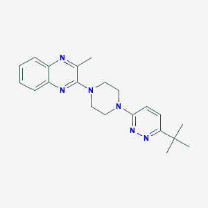 molecular formula C21H26N6 B2455275 2-[4-(6-Tert-butylpyridazin-3-yl)piperazin-1-yl]-3-methylquinoxaline CAS No. 2380168-45-4