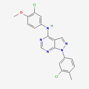 N-(3-chloro-4-methoxyphenyl)-1-(3-chloro-4-methylphenyl)-1H-pyrazolo[3,4-d]pyrimidin-4-amine