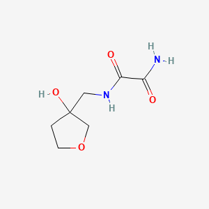 molecular formula C7H12N2O4 B2455278 N1-((3-hydroxytetrahydrofuran-3-yl)methyl)oxalamide CAS No. 2034554-58-8