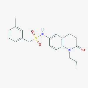 molecular formula C20H24N2O3S B2455291 N-(2-oxo-1-propyl-1,2,3,4-tetrahydroquinolin-6-yl)-1-(m-tolyl)methanesulfonamide CAS No. 946221-45-0