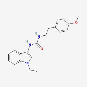 molecular formula C20H23N3O2 B2455298 1-(1-ethyl-1H-indol-3-yl)-3-(4-methoxyphenethyl)urea CAS No. 922940-07-6