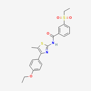 N-(4-(4-ethoxyphenyl)-5-methylthiazol-2-yl)-3-(ethylsulfonyl)benzamide