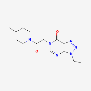 3-ethyl-6-(2-(4-methylpiperidin-1-yl)-2-oxoethyl)-3H-[1,2,3]triazolo[4,5-d]pyrimidin-7(6H)-one