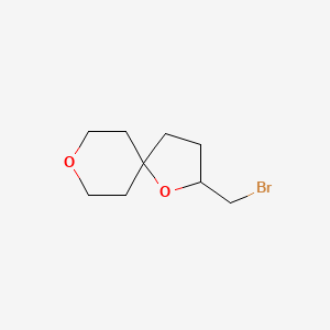 molecular formula C9H15BrO2 B2455314 2-(Bromomethyl)-1,8-dioxaspiro[4.5]decane CAS No. 1851527-23-5