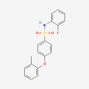 molecular formula C19H16FNO3S B2455323 N-(2-fluorophenyl)-4-(2-methylphenoxy)benzenesulfonamide CAS No. 606944-21-2
