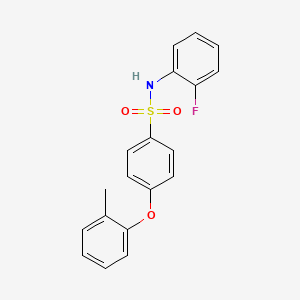 N-(2-fluorophenyl)-4-(o-tolyloxy)benzenesulfonamide