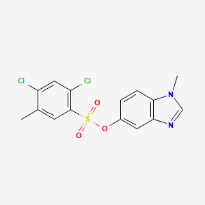 1-methyl-1H-benzo[d]imidazol-5-yl 2,4-dichloro-5-methylbenzenesulfonate