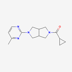 Cyclopropyl-[2-(4-methylpyrimidin-2-yl)-1,3,3a,4,6,6a-hexahydropyrrolo[3,4-c]pyrrol-5-yl]methanone