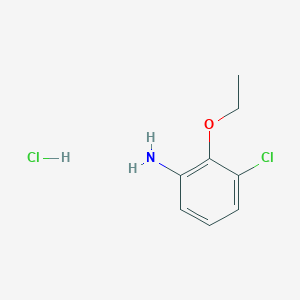 molecular formula C8H11Cl2NO B2455349 3-Chloro-2-ethoxyaniline hydrochloride CAS No. 1185303-54-1; 53689-24-0