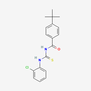 molecular formula C18H19ClN2OS B2455354 4-tert-butyl-N-[(2-chlorophenyl)carbamothioyl]benzamide CAS No. 364628-24-0