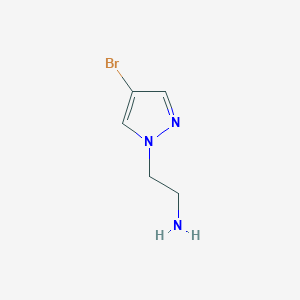 molecular formula C5H8BrN3 B2455372 2-(4-bromo-1H-pyrazol-1-yl)ethan-1-amine CAS No. 710944-68-6