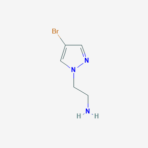 molecular formula C5H8BrN3 B2455372 2-(4-Bromopyrazol-1-yl)ethanamine CAS No. 710944-68-6