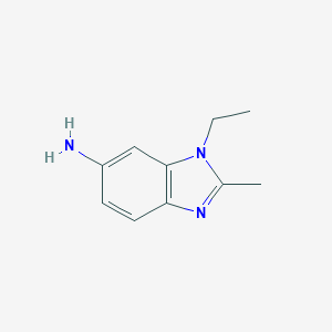 molecular formula C10H13N3 B024554 1-ethyl-2-methyl-1H-benzo[d]imidazol-6-amine CAS No. 103393-69-7