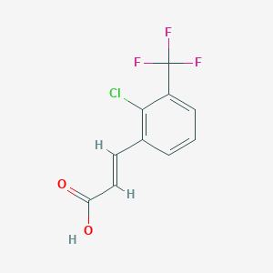molecular formula C10H6ClF3O2 B2455405 2-Chloro-3-(trifluoromethyl)cinnamic acid CAS No. 682805-11-4