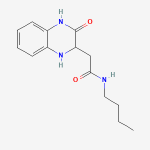 molecular formula C14H19N3O2 B2455518 N-butyl-2-(3-oxo-1,2,3,4-tetrahydroquinoxalin-2-yl)acetamide CAS No. 355115-09-2