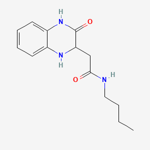 N-butyl-2-(3-oxo-1,2,3,4-tetrahydroquinoxalin-2-yl)acetamide