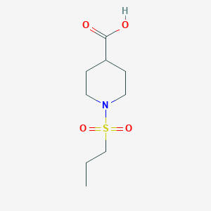 molecular formula C9H17NO4S B2455519 1-(Propane-1-sulfonyl)piperidine-4-carboxylic acid CAS No. 854137-35-2