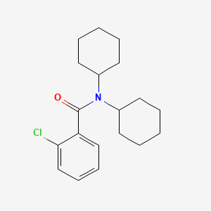 molecular formula C19H26ClNO B2455527 2-chloro-N,N-dicyclohexylbenzamide CAS No. 349089-42-5