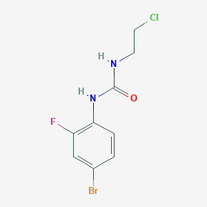 B2455728 1-(4-Bromo-2-fluorophenyl)-3-(2-chloroethyl)urea CAS No. 160132-69-4