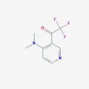 molecular formula C9H9F3N2O B2455794 1-(4-(Dimethylamino)pyridin-3-yl)-2,2,2-trifluoroethanone CAS No. 230305-72-3