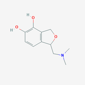molecular formula C11H15NO3 B024558 4,5-Isobenzofurandiol, 1-[(dimethylamino)methyl]-1,3-dihydro-(9CI) CAS No. 104834-93-7