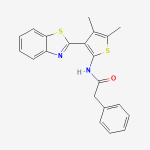 B2455864 N-(3-(benzo[d]thiazol-2-yl)-4,5-dimethylthiophen-2-yl)-2-phenylacetamide CAS No. 886960-39-0