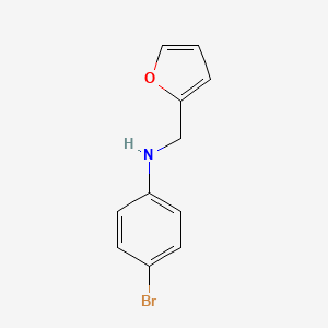 molecular formula C11H10BrNO B2455932 4-bromo-N-(furan-2-ylmethyl)aniline CAS No. 33829-88-8