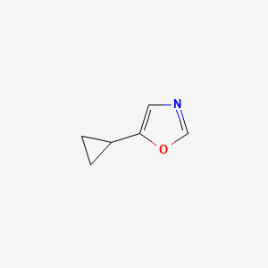 molecular formula C6H7NO B2455968 5-Cyclopropyl-1,3-oxazole CAS No. 121432-11-9
