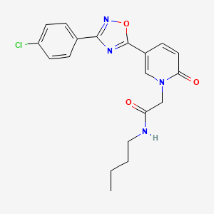 molecular formula C19H19ClN4O3 B2455976 N-butyl-2-{5-[3-(4-chlorophenyl)-1,2,4-oxadiazol-5-yl]-2-oxo-1,2-dihydropyridin-1-yl}acetamide CAS No. 1112313-82-2