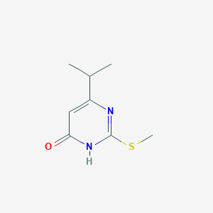 molecular formula C8H12N2OS B2455997 6-Isopropyl-2-(methylthio)pyrimidin-4-ol CAS No. 864654-95-5