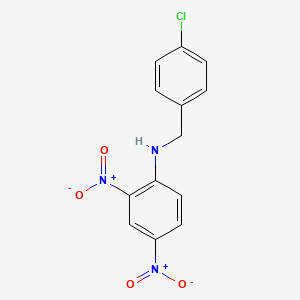 molecular formula C13H10ClN3O4 B2456015 N-(4-chlorobenzyl)-2,4-dinitroaniline CAS No. 10268-90-3
