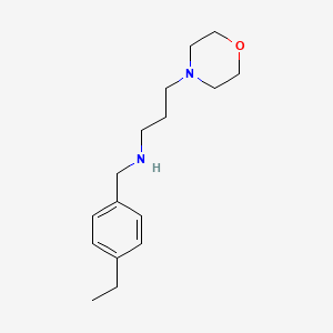 molecular formula C16H26N2O B2456021 (4-Ethyl-benzyl)-(3-morpholin-4-yl-propyl)-amine CAS No. 510764-51-9