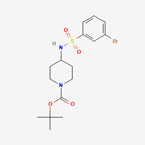 molecular formula C16H23BrN2O4S B2456067 tert-Butyl 4-(3-bromophenylsulfonamido)piperidine-1-carboxylate CAS No. 936092-64-7