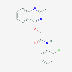 molecular formula C17H14ClN3O2 B2456134 N-(2-chlorophenyl)-2-[(2-methylquinazolin-4-yl)oxy]acetamide CAS No. 1029764-08-6