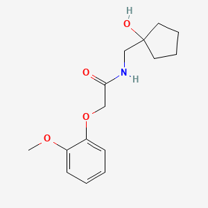 molecular formula C15H21NO4 B2456147 N-[(1-hydroxycyclopentyl)methyl]-2-(2-methoxyphenoxy)acetamide CAS No. 1215762-82-5