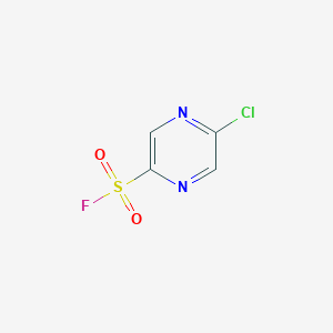 molecular formula C4H2ClFN2O2S B2456183 5-Chloropyrazine-2-sulfonyl fluoride CAS No. 2229069-46-7