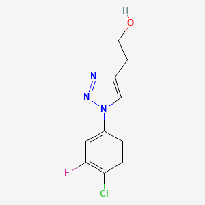 B2456217 2-[1-(4-chloro-3-fluorophenyl)-1H-1,2,3-triazol-4-yl]ethan-1-ol CAS No. 1250692-66-0