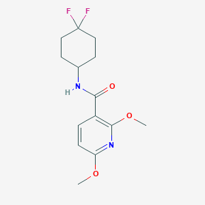 molecular formula C14H18F2N2O3 B2456225 N-(4,4-difluorocyclohexyl)-2,6-dimethoxypyridine-3-carboxamide CAS No. 2034461-50-0