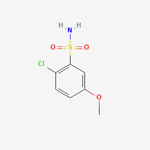 molecular formula C7H8ClNO3S B2456241 2-Chloro-5-methoxybenzenesulfonamide CAS No. 502187-53-3