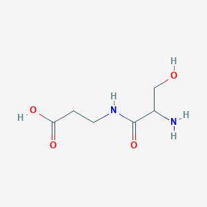 molecular formula C6H12N2O4 B024563 3-[(2-Amino-3-hydroxypropanoyl)amino]propanoic acid CAS No. 108322-02-7
